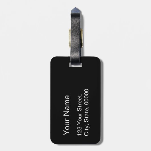 ドッグフェイクファッション荷物付きピエドプルータグ1 ラゲッジタグ (裏面縦)