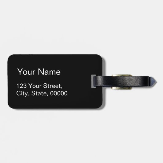 ドッグフェイクファッション荷物付きピエドプルータグ1 ラゲッジタグ (裏面横)