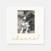 ドッグフォトカクテルパーティー スタンダードカクテルナプキン (正面)