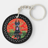 ドッグフォトキーチェーン – パーソナライズされた Pet Keepsake キーホルダー (裏面)