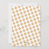 ドッグフォトクリスマスバーフ淡い色の金ゴールドペット シーズンカード (裏面)