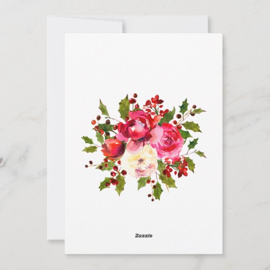 ドッグフォトクリスマスリース シーズンカード (裏面)