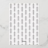 ドッグフォトコラージゴールドフォイルホワイトホリデーカード 箔シーズンカード (裏面)