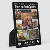 ドッグフォトコラージュお気に入りのハローハードバイ フォトプラーク (側面)