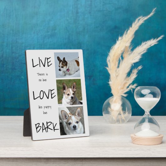 ドッグフォトコラージュプラーク フォトプラーク (側面)