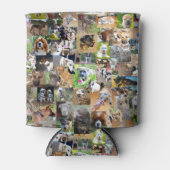 ドッグフォトコラージュ、クーラーボックス 缶クーラー (正面)