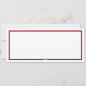 ドッグフォトチャルクボードクリスマスペットホリデーカード シーズンカード (裏面)