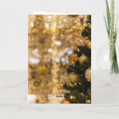 ドッグフォトパーソナライズ名クリスマスホリデーカード シーズンカード (裏面)