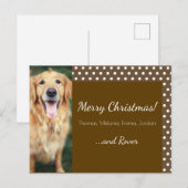 ドッグフォトファミリー名水玉模様 シーズンポストカード (正面/裏面)