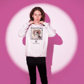 ドッグフォトポーズプリントモノグラムと名前パーソナライズされた パーカ