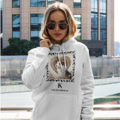 ドッグフォトポーズプリントモノグラムと名前パーソナライズされた パーカ