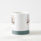 ドッグフォトミニマリストメリークリスマス コーヒーマグカップ (中央)