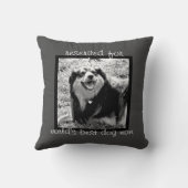 ドッグフォト引用文カスタムの追加 クッション (裏面)