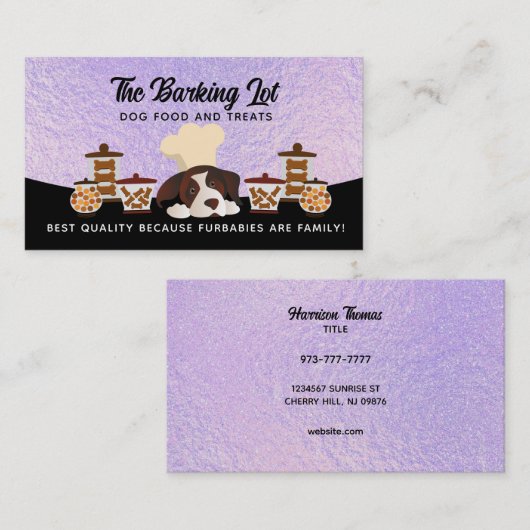 ドッグフードの名刺 名刺 (正面/裏面)