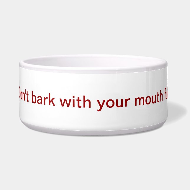 ドッグフードの皿 ボウル (正面)