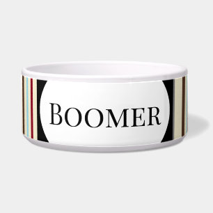 ドッグフードストライプボウルwデザイン- HAMbWG ボウル