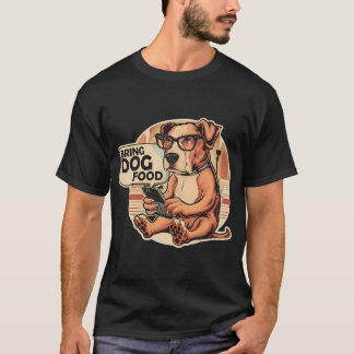 「ドッグフード持ってきて」 可愛い犬好きのための面白いデザイン Tシャツ