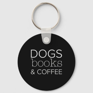 ドッグブックコーヒーブックワーム犬の母 キーホルダー