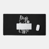 ドッグブックスコーヒードッグラバーブックワーム デスクマット (キーボード&マウス)