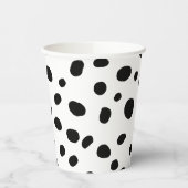 ドッグブラックスポットダルマチア誕生日 紙コップ (左)