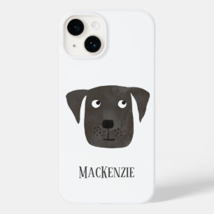 ドッグブラックラブラドールリトリエパーソナライズされたバー Case-Mate iPhone 14ケース