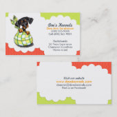 ドッグブリーダーダックスフントワンピートマトライム 名刺 (正面/裏面)