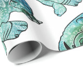 ドッグブルフランスのドッグ光沢ラッピング紙 ラッピングペーパー (ロールコーナー)