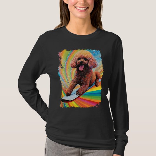 ドッグプードルパドルボード Tシャツ (正面)