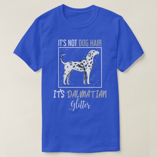 ドッグヘアグリッターダルマチア Tシャツ (デザイン正面)