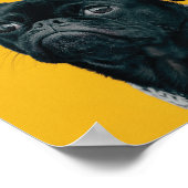 ドッグヘアファーフェッティカスタム引用文アート ポスター (角)