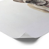 ドッグヘアファーフェッティカスタム引用文アート ポスター (角)