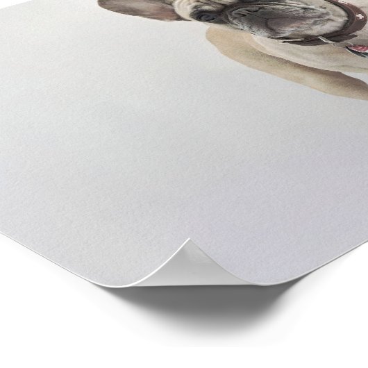 ドッグヘアファーフェッティカスタム引用文アート ポスター (角)