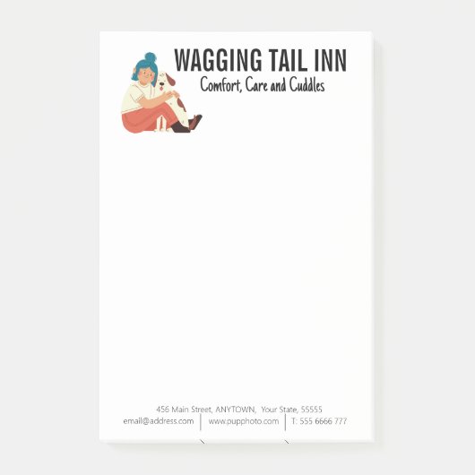 ドッグベッドアンドブレックファーストカスタムビジネス ポストイット (正面)