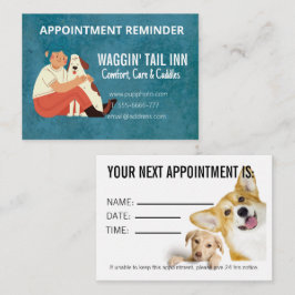 ドッグベッド&ブレックファーストビジネスアポイントメントカード ノートカード