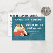 ドッグベッド&ブレックファーストビジネスアポイントメントカード ノートカード (正面/裏面インサイチュ)