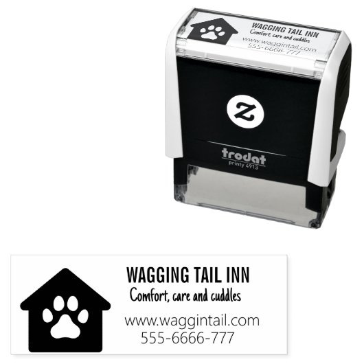 ドッグベッド&ブレックファーストビジネスセルフインキングスタンプ セルフインキングスタンプ (インサイチュ)