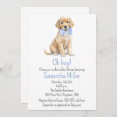 ドッグベビーシャワー招待状 招待状 (正面/裏面)