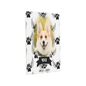 ドッグペットカスタムメモリアル白黒 メタルプリント (3/4)