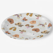 ドッグペットキッズパーティー ペーパープレート (アングル)