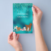 ドッグペットグルーミングシッティングビジネス輝き チラシ (ハンドル)