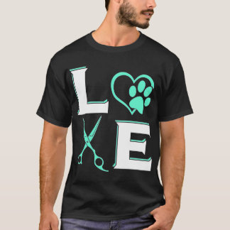 ドッグペットグルーミングスタイリストかわいいトリマーギフトVet Tec Tシャツ