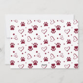 ドッグペットフォトコラージュパーソナライズされたメリークリスマス シーズンカード (裏面)