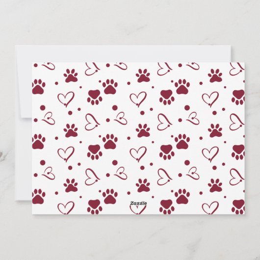 ドッグペットフォトコラージュパーソナライズされたメリークリスマス シーズンカード (裏面)