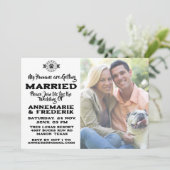 ドッグペットラバー結婚式招待状 招待状 (スタンド正面)