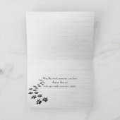 ドッグペットロス悔やみや弔慰オンウッド カード (内部)