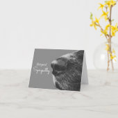 ドッグペット悔やみや弔慰 |犬のお悔やみ カード (黄色い花)