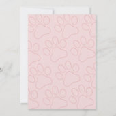 ドッグペット招待状誕生日カード 招待状 (裏面)