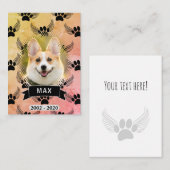 ドッグペット記念カスタムヴィンテージスタイル ノートカード (正面/裏面)