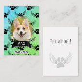ドッグペット記念カスタム ノートカード (正面/裏面)
