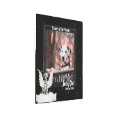 ドッグペット記念ペットの写真名と日付12x12 メタルプリント (3/4)